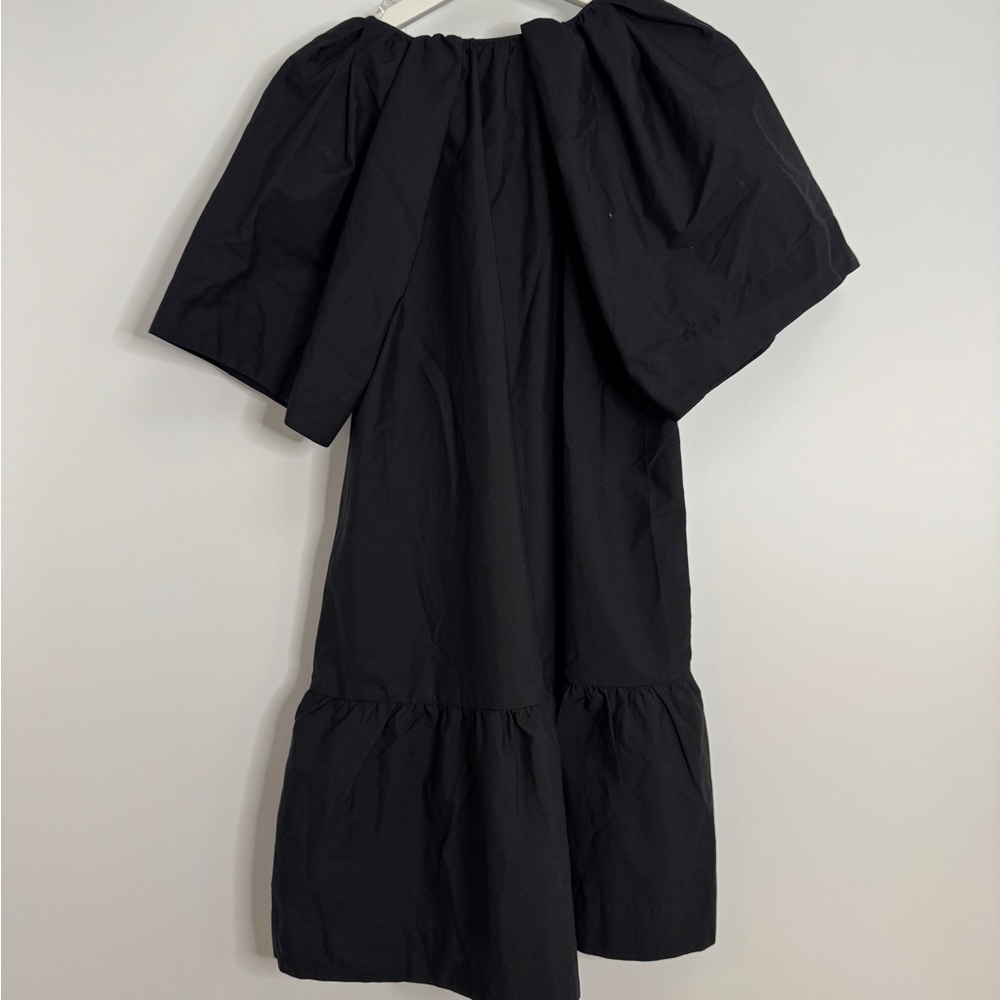 A New Day Tiered Mini Dress Minimalist V-Neck Babydoll Style Spring Summer - Picture 3 of 5